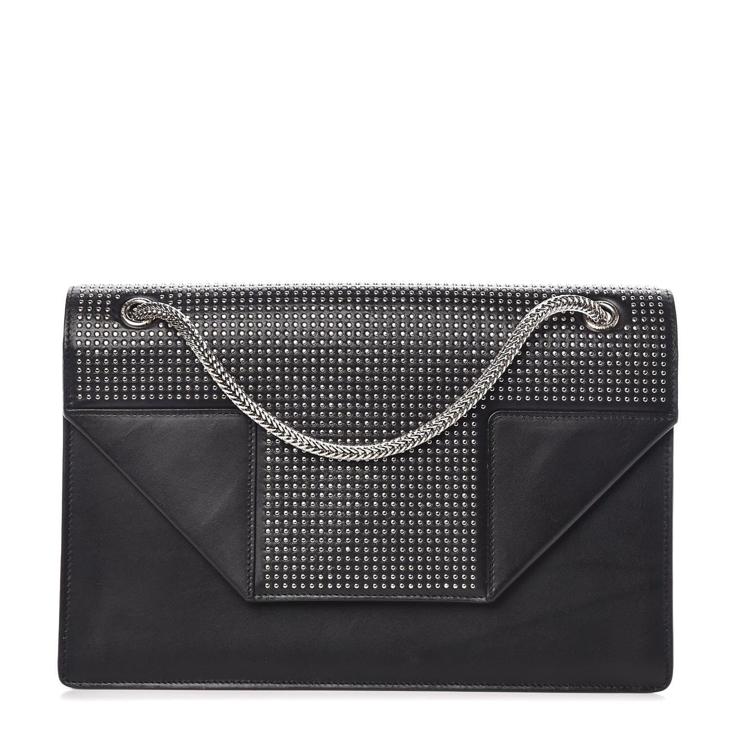Saint Laurent Calfskin Studded Medium Betty Black 1 of 11
