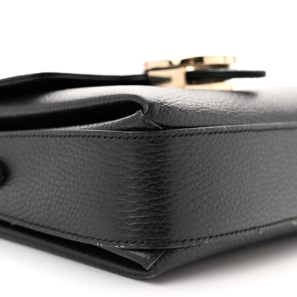 Gucci Dollar Calfskin Interlocking G Crossbody Bag Black 9 of 11