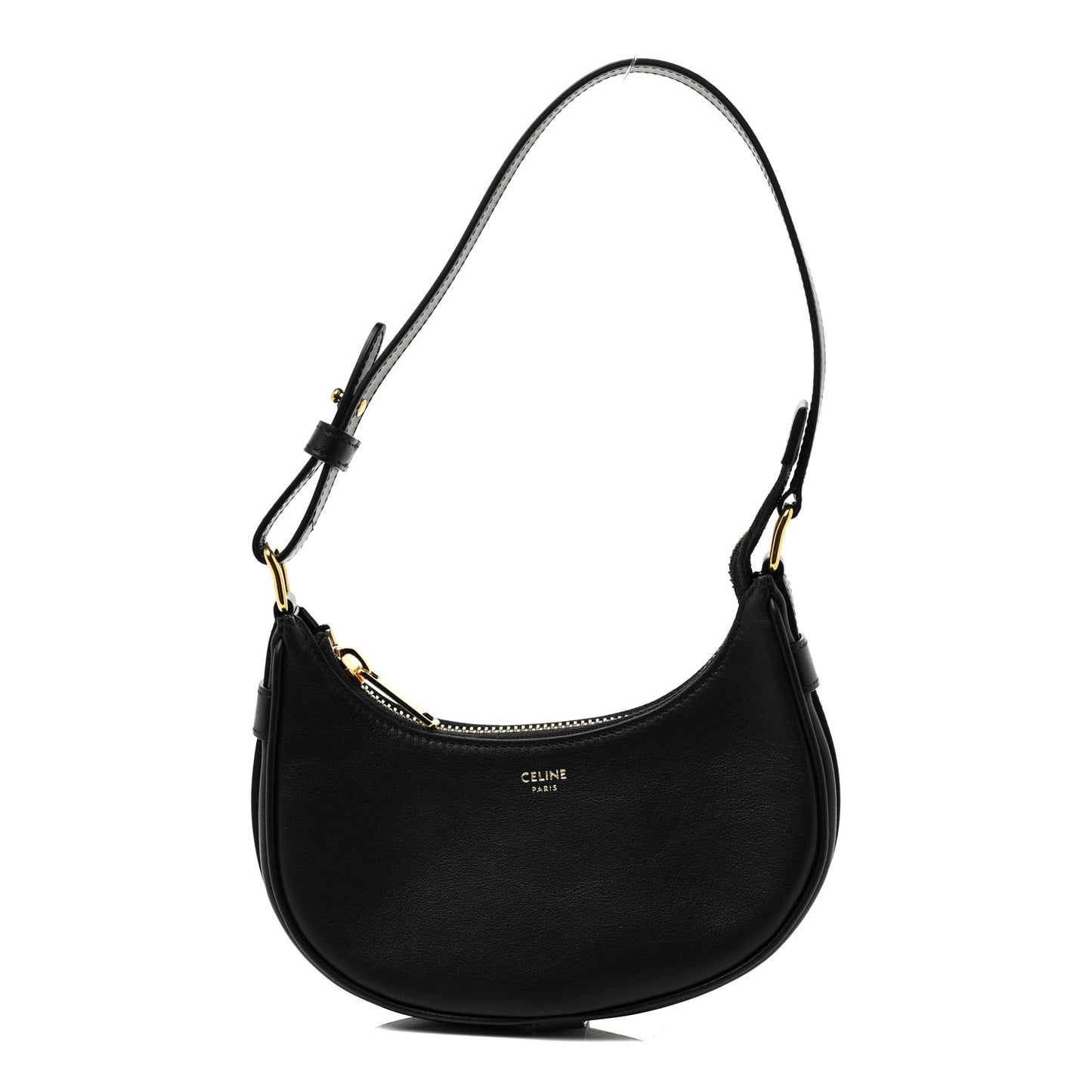 Smooth Calfskin Mini Ava Shoulder Bag Black