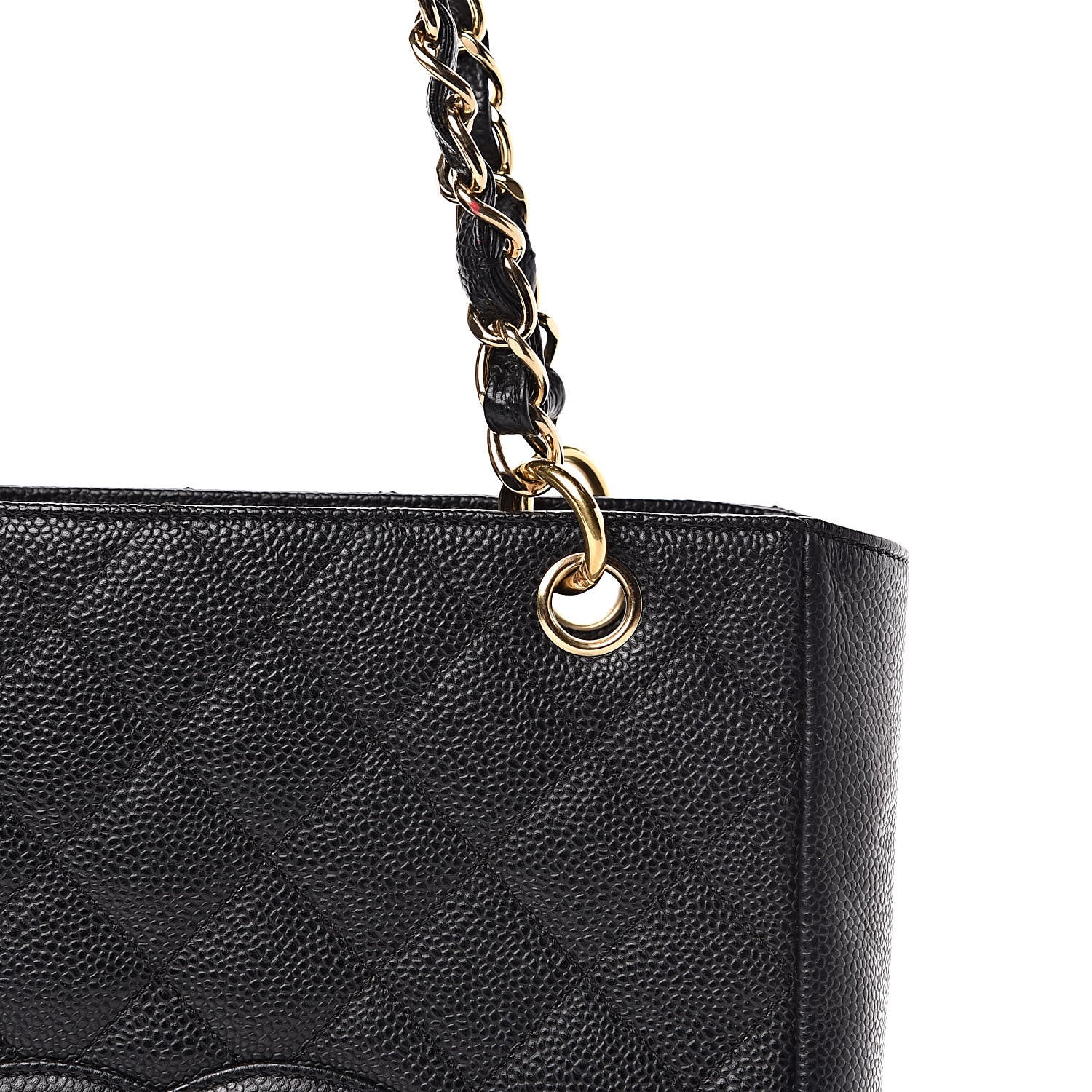 Chanel Caviar Quilted Petit Shopping Tote PST Black 10 of 11