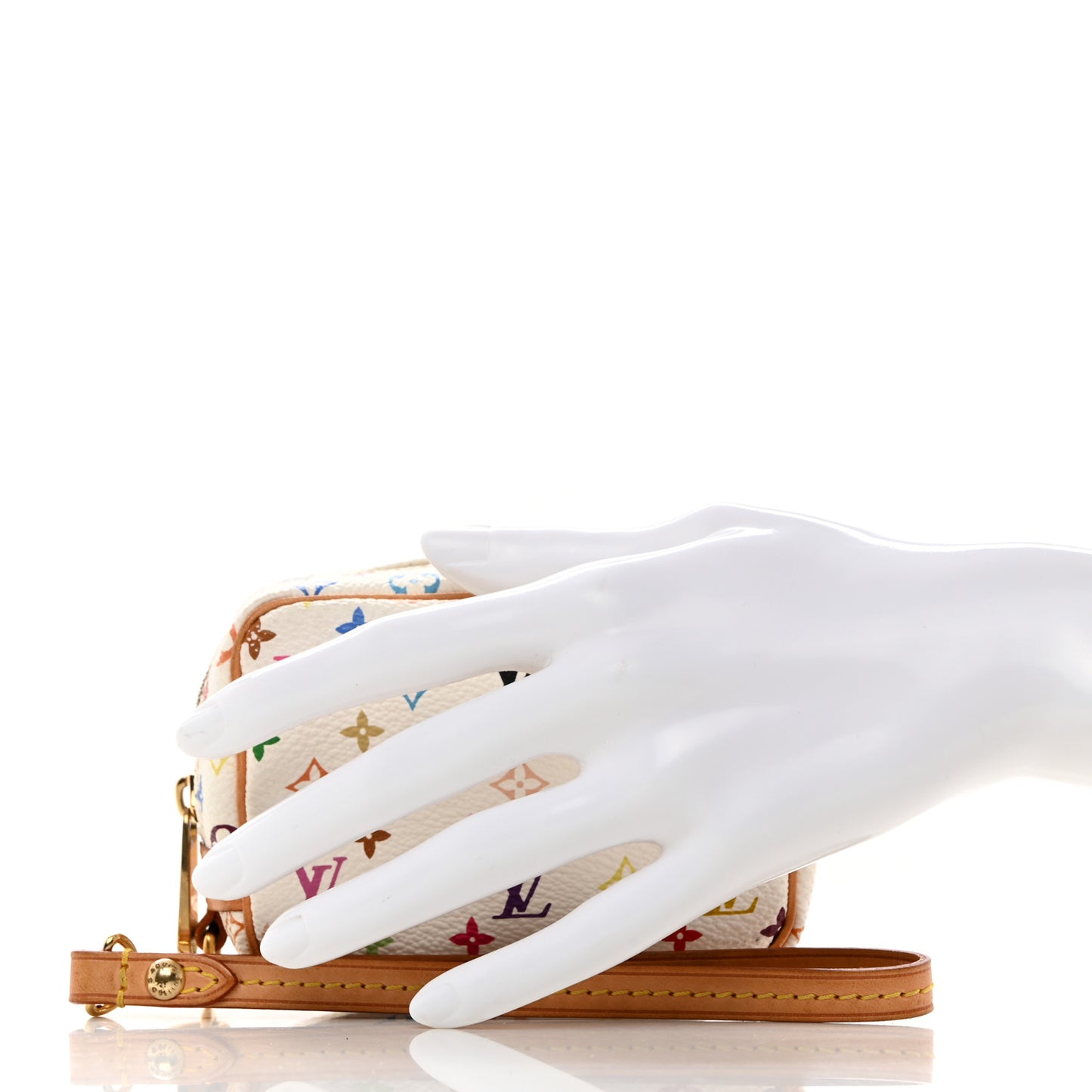 LOUIS VUITTON Monogram Multicolor Trousse Wapity White