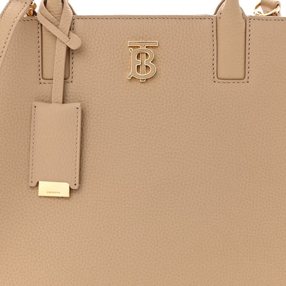Burberry Grained Calfskin Small Frances Tote Oat Beige 8 of 10
