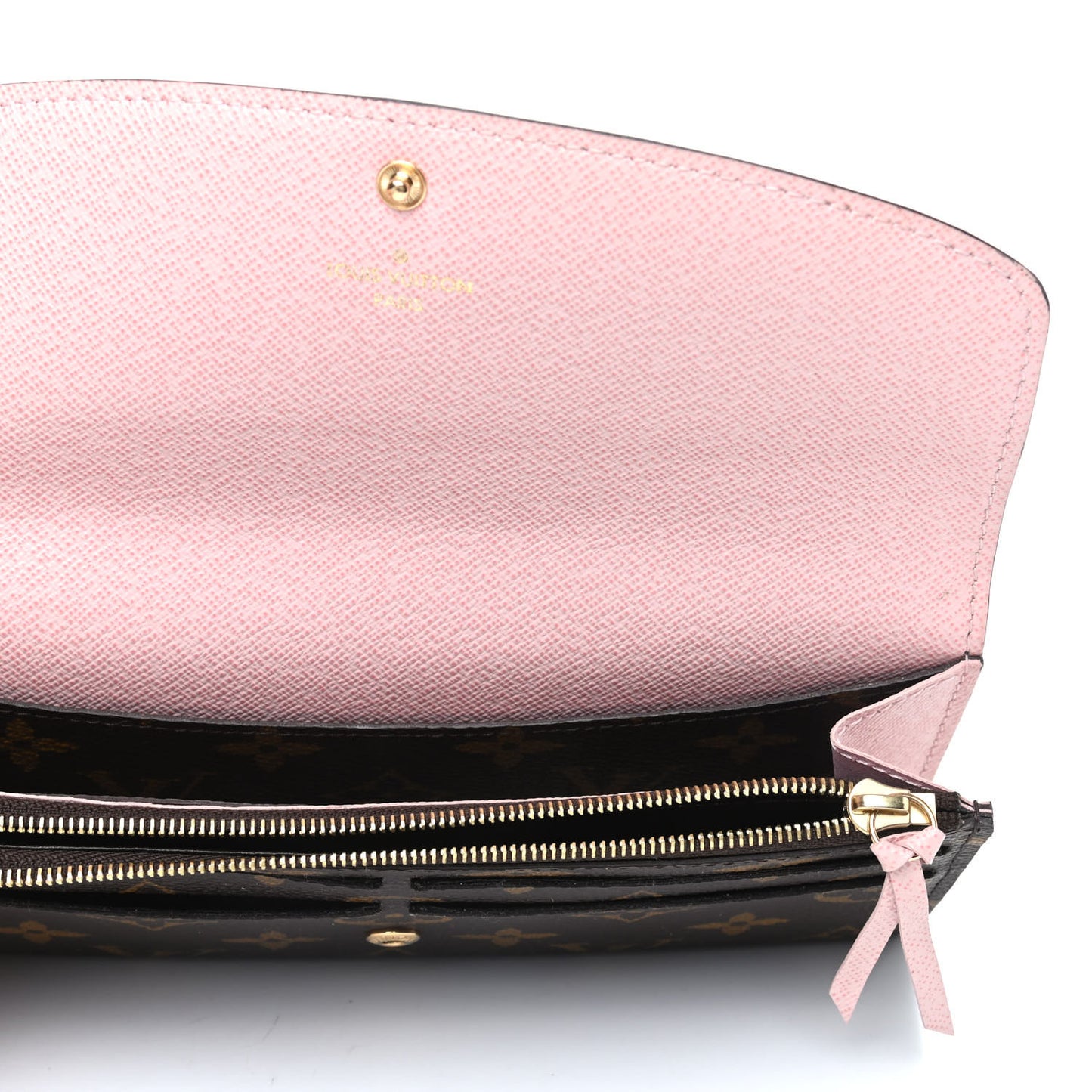 Monogram Emilie Wallet Rose Ballerine