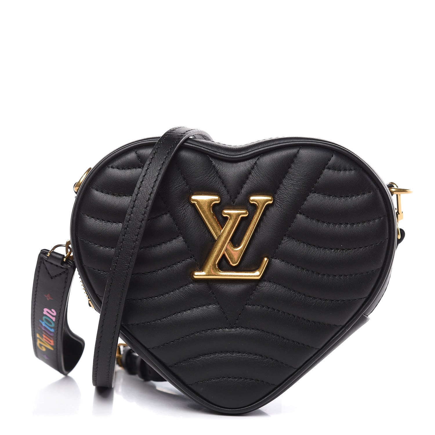 Louis Vuitton Calfskin New Wave Heart Bag Black 1 of 8