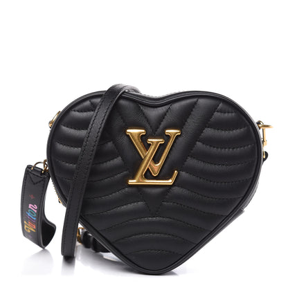 Louis Vuitton Calfskin New Wave Heart Bag Black 1 of 8