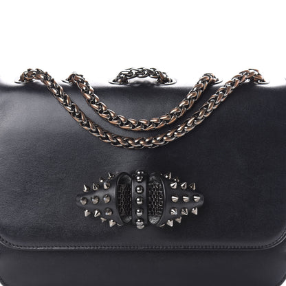 Christian Louboutin Calfskin Small Sweety Charity NV Shoulder Bag Black 12 of 12