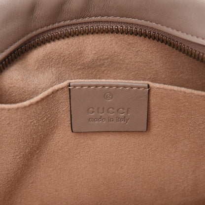 Gucci Calfskin Matelasse Small GG Marmont Chain Shoulder Bag Porcelain Rose 6 of 7