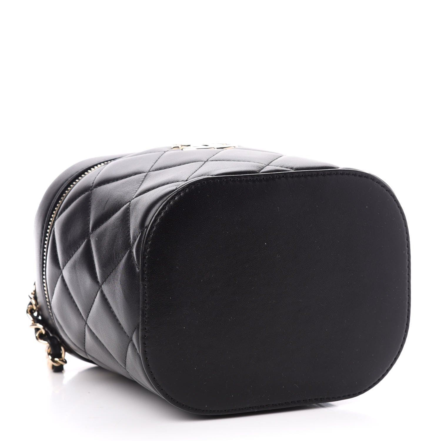 Chanel Lambskin Quilted Trendy Vanity Case Black 4 of 10