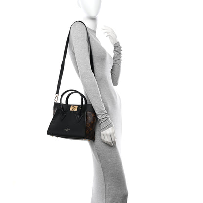 Louis Vuitton Calfskin Monogram On My Side PM Black 2 of 10