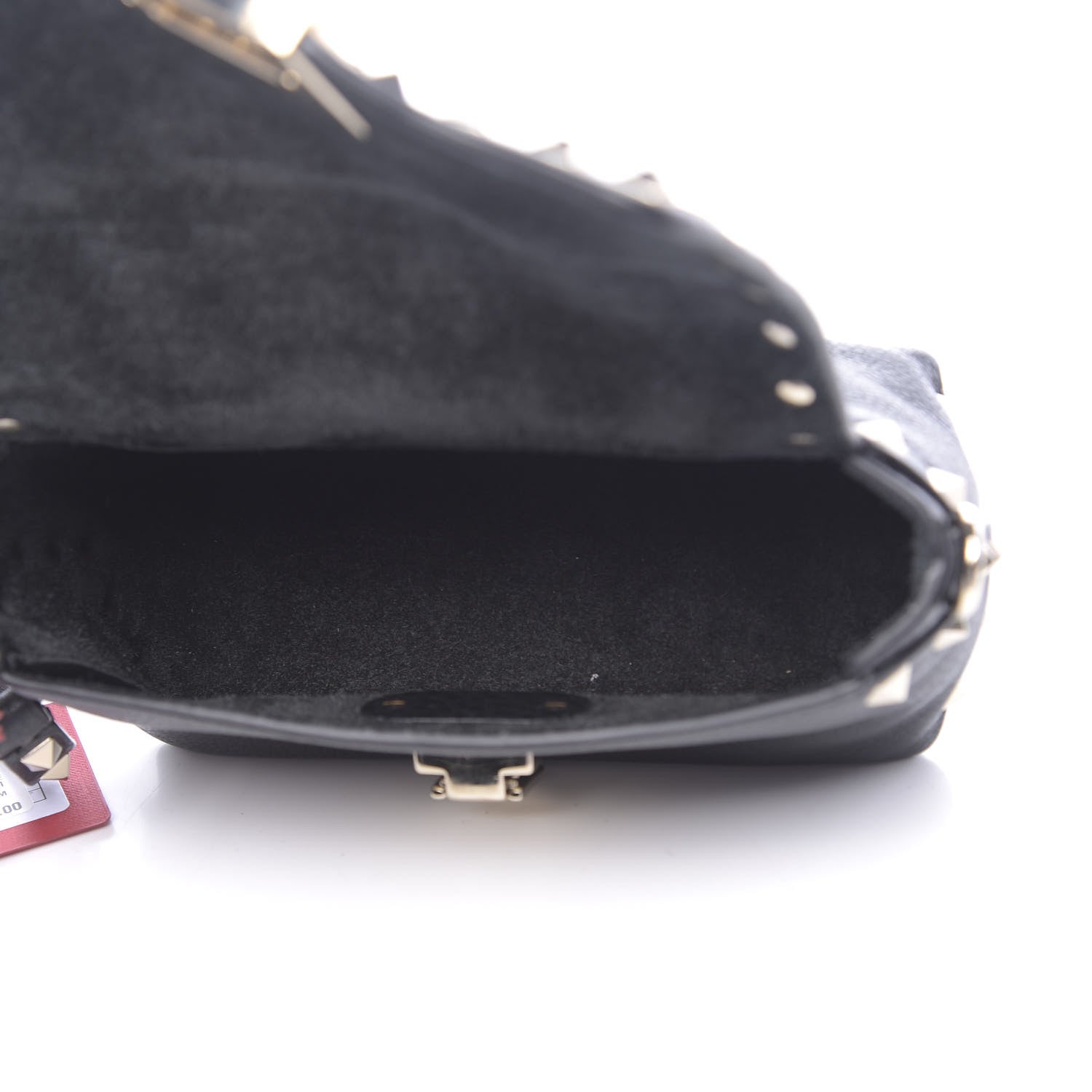 Valentino Garavani Pebbled Calfskin Mini Rockstud Crossbody Bag Black 5 of 9