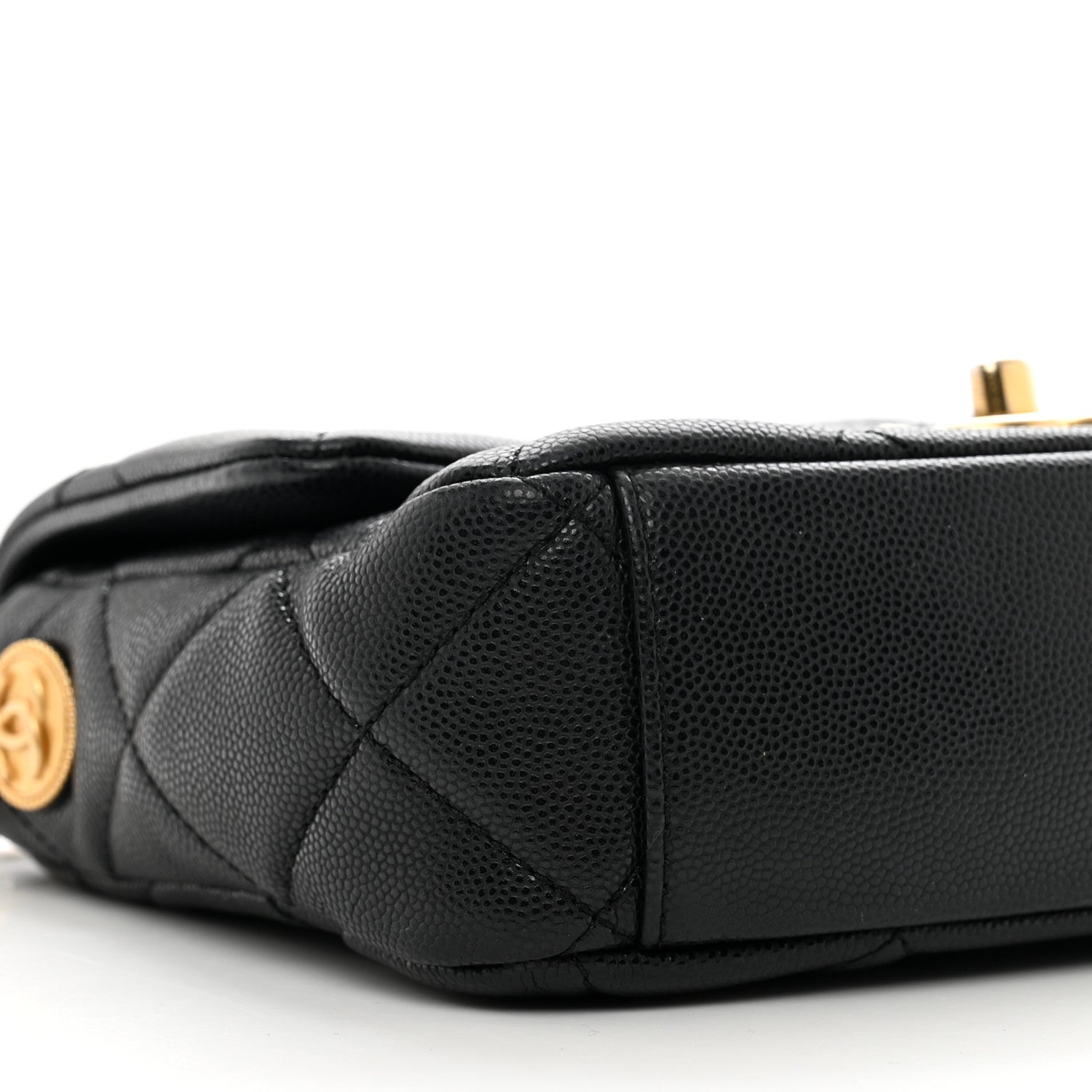 Chanel Caviar Quilted Small Twist Your Buttons Flap Black 9 of 11