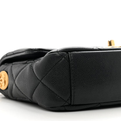 Chanel Caviar Quilted Small Twist Your Buttons Flap Black 9 of 11