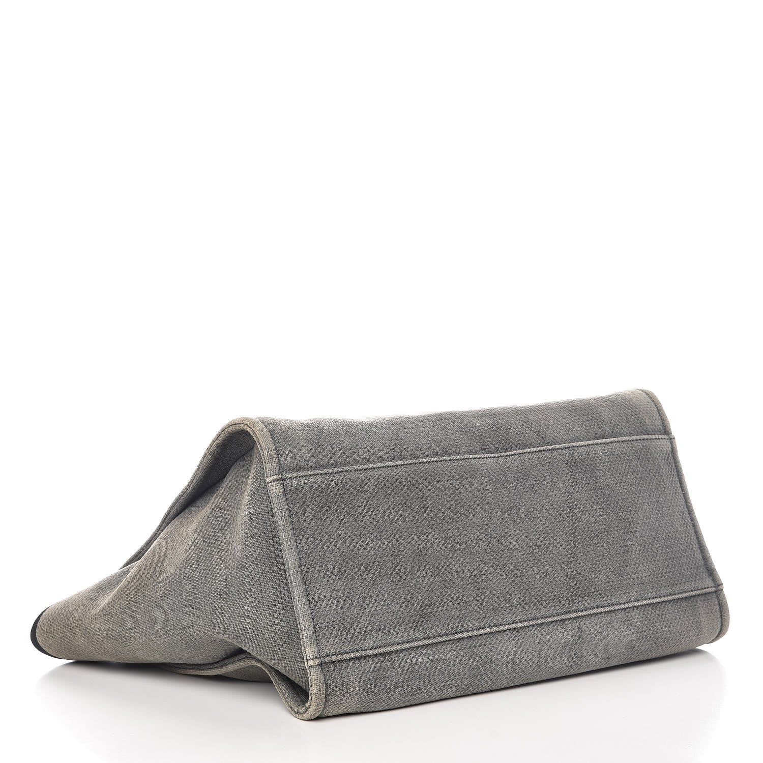 Chanel Canvas Deauville Large Tote Grey 5 of 13