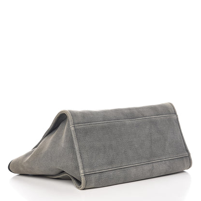 Chanel Canvas Deauville Large Tote Grey 5 of 13