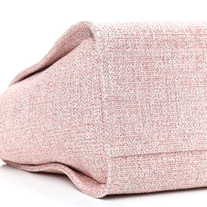 Chanel Lurex Boucle Deauville Medium Tote Pink 8 of 9