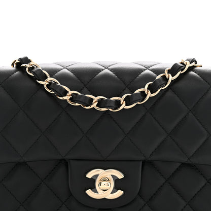 Chanel Lambskin Quilted Mini Rectangular Flap Black 8 of 11