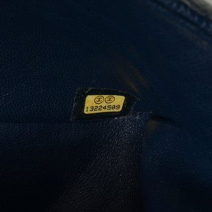 Chanel Caviar Jumbo Single Flap Navy Blue 8 of 8