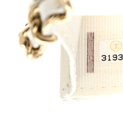 Chanel Caviar Quilted Mini Chain Bag White 8 of 11