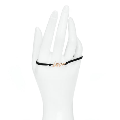 Tiffany 18K Rose Gold Paloma Picasso Grafitti Love Cord Bracelet 2 of 4