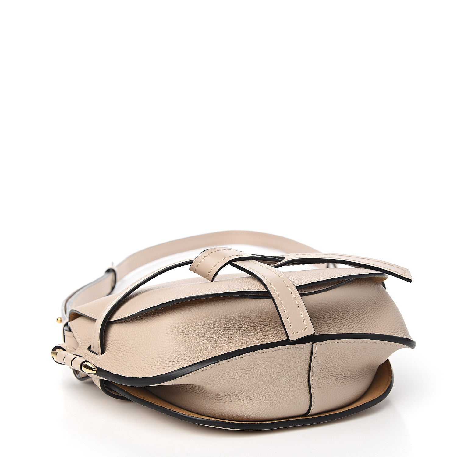 Loewe Grained Calfskin Small Gate Crossbody Bag Light Oat 3 of 9