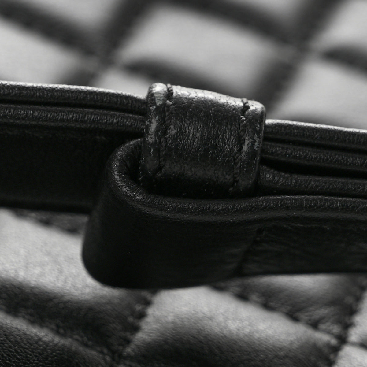 Calfskin Quilted Medium Boy Flap Black