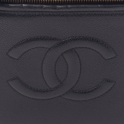 Chanel Caviar CC Vanity Train Case Black 8 of 10