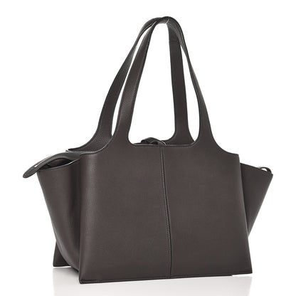 Celine Baby Grained Calfskin Small Tri-Fold Bag Anthracite 3 of 8