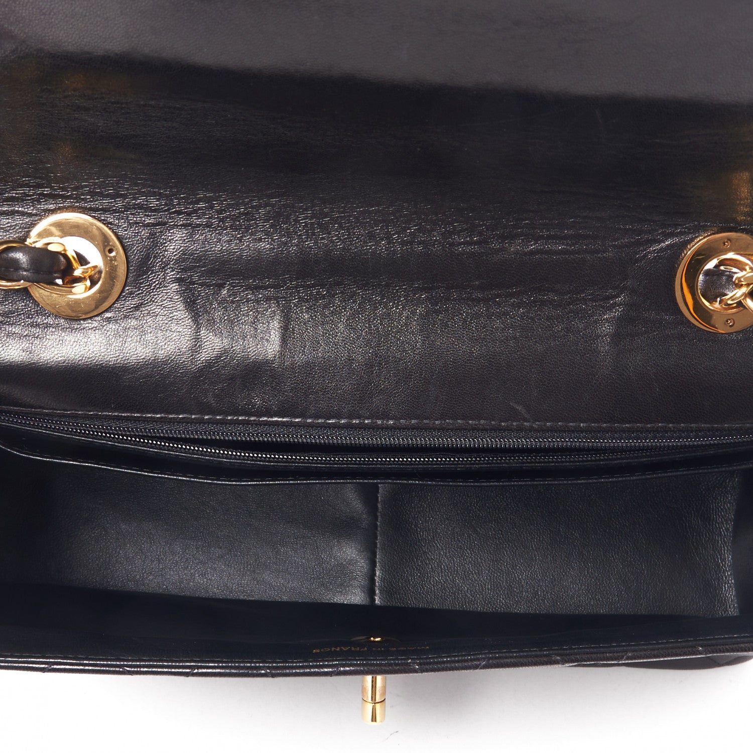 Chanel Lambskin Quilted Jumbo Single Flap Black 7 of 10
