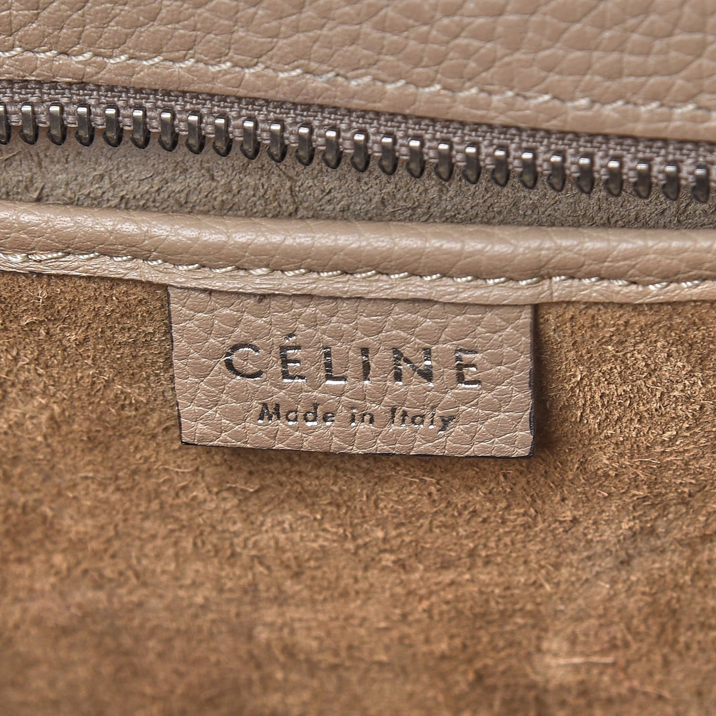 Drummed Calfskin Nano Luggage Dune
