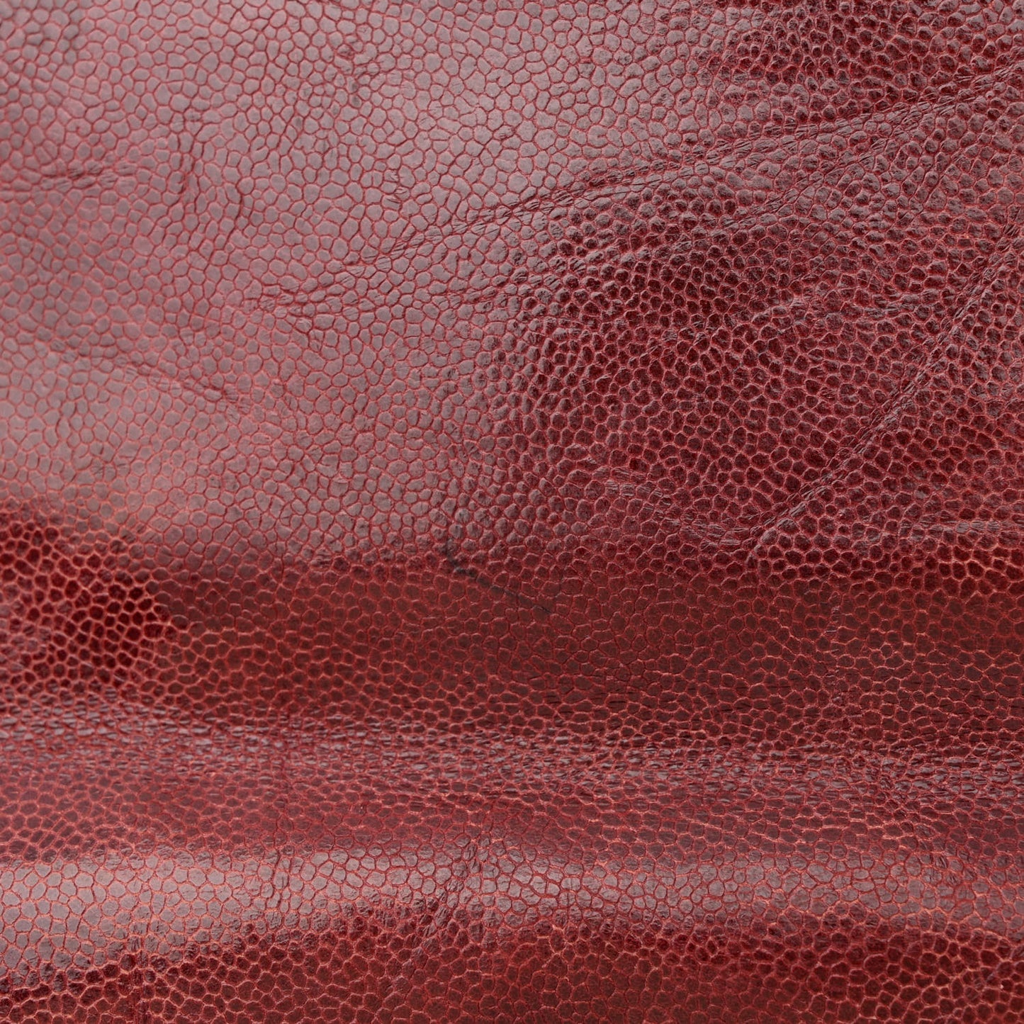Crumpled Grained Calfskin Medium CC Crave Flap Bordeaux