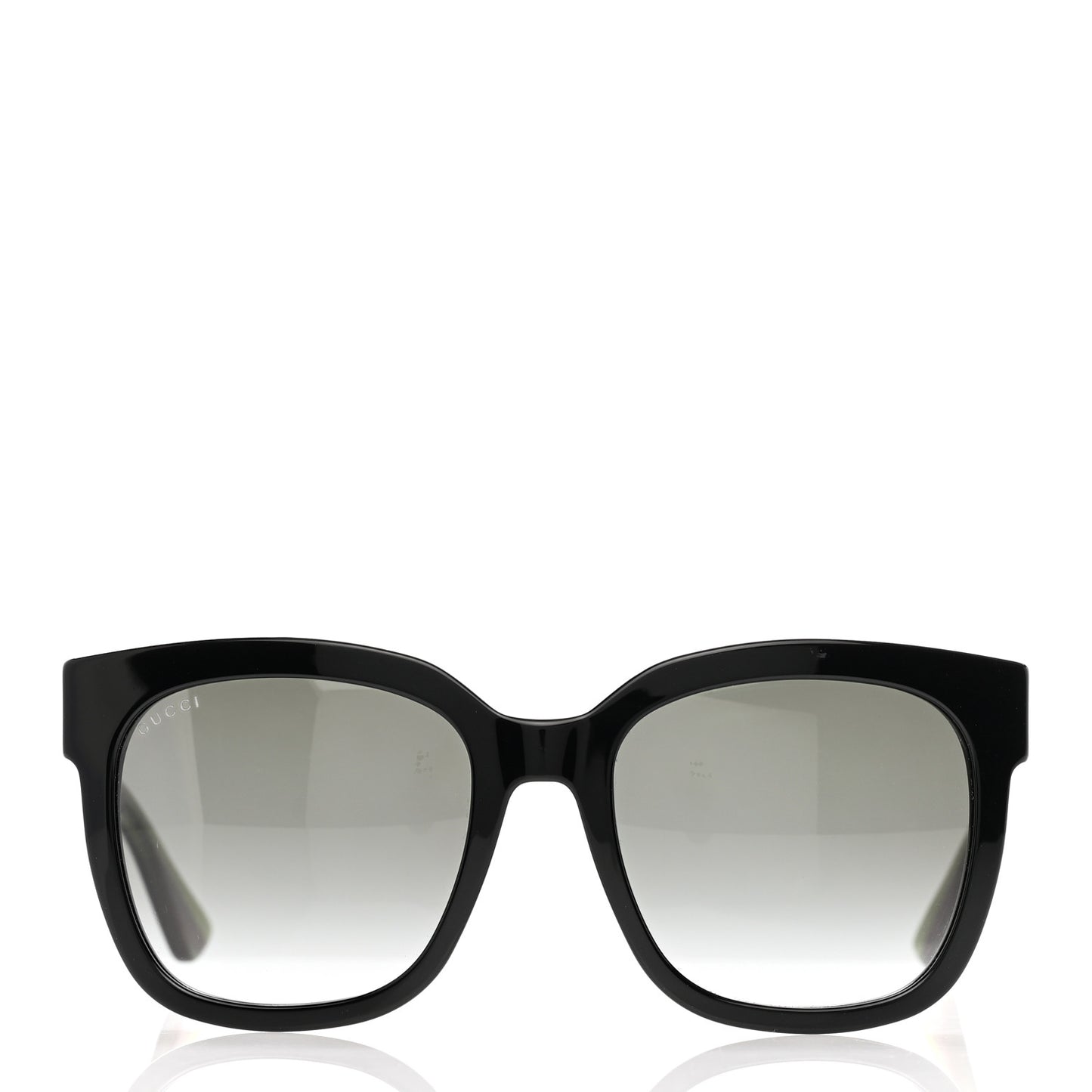 Acetate Square Frame Web Glitter Sunglasses GG0034S Black Green