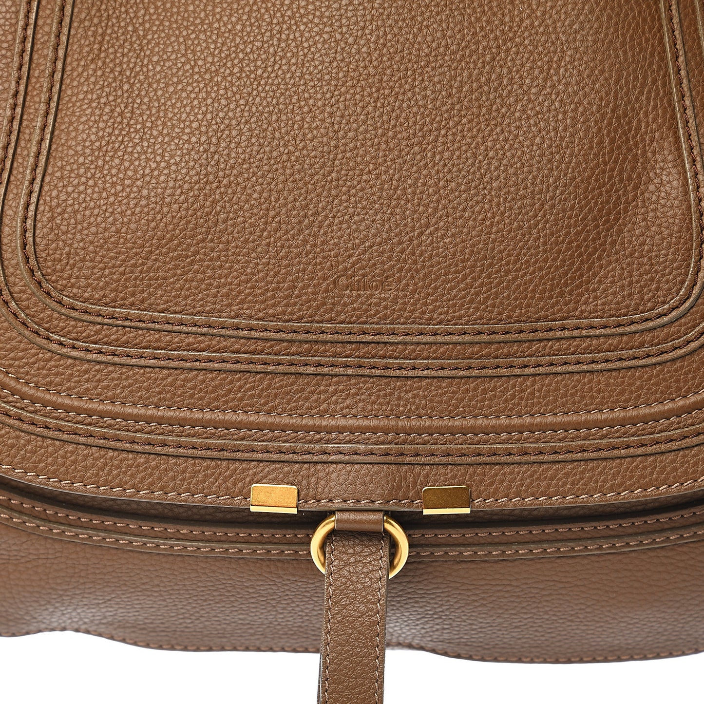 Calfskin Large Marcie Satchel Barbour Khaki