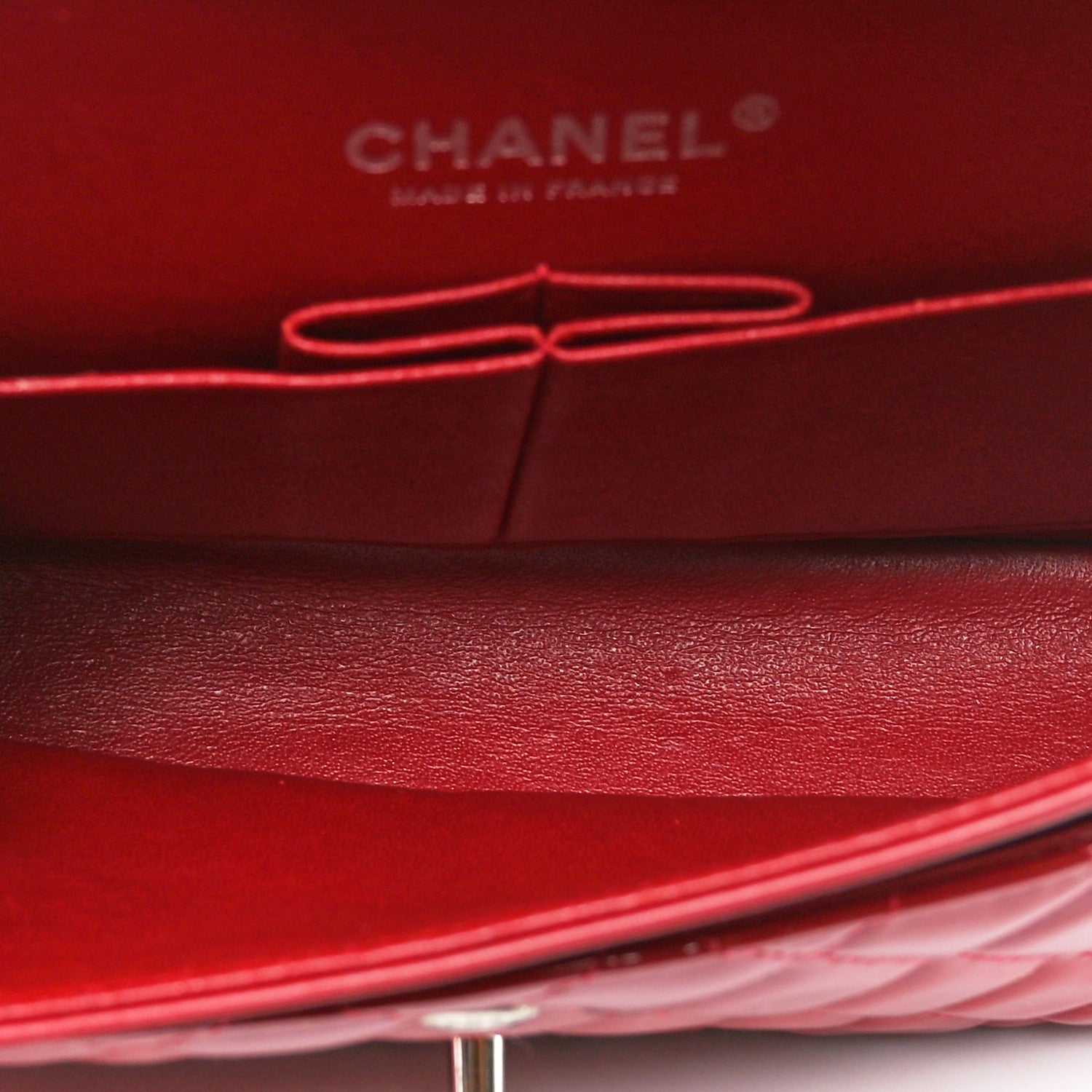 Chanel Patent Calfskin Quilted Medium Double Flap Red 5 of 10