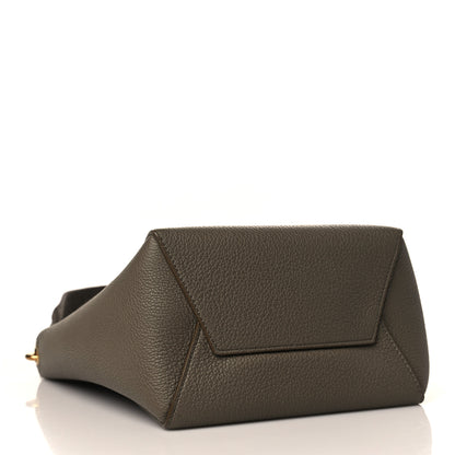 Celine Soft Grained Calfskin Small Sangle Bucket Bag Taupe 4 of 9