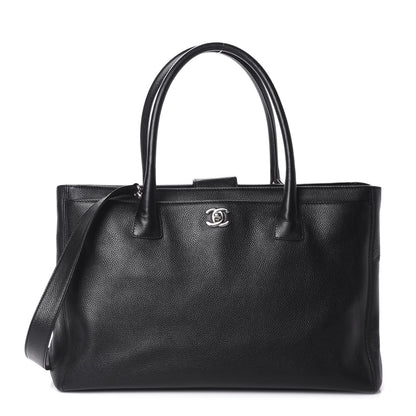 Chanel Calfskin Cerf Executive Shopper Tote Black 1 of 12