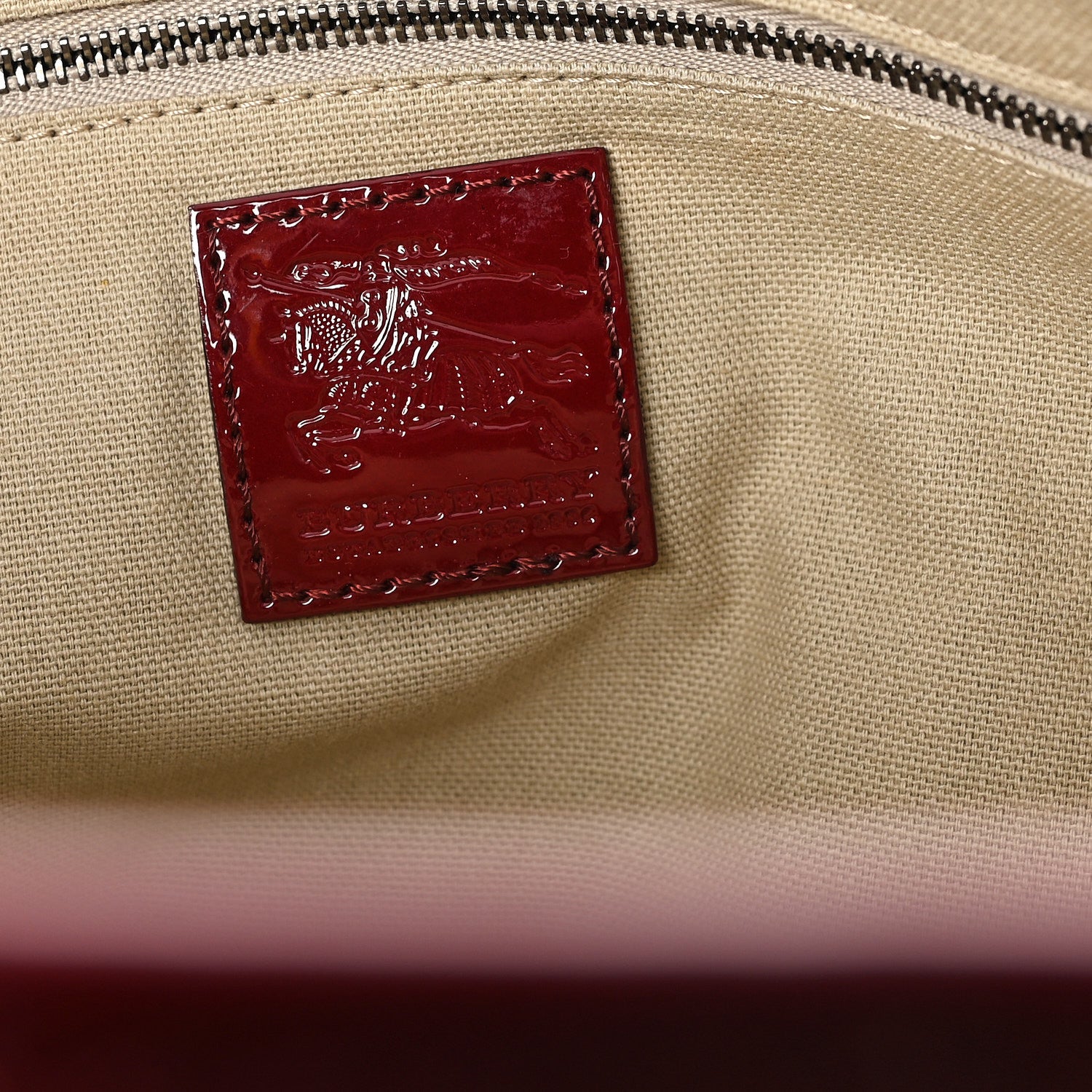 Burberry Nova Check Heart Tote Red 6 of 11