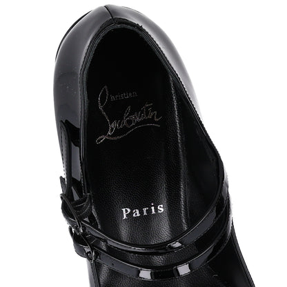 Christian Louboutin Patent Miss Jane Mary Janes 55 Pumps 37.5 Black 9 of 10