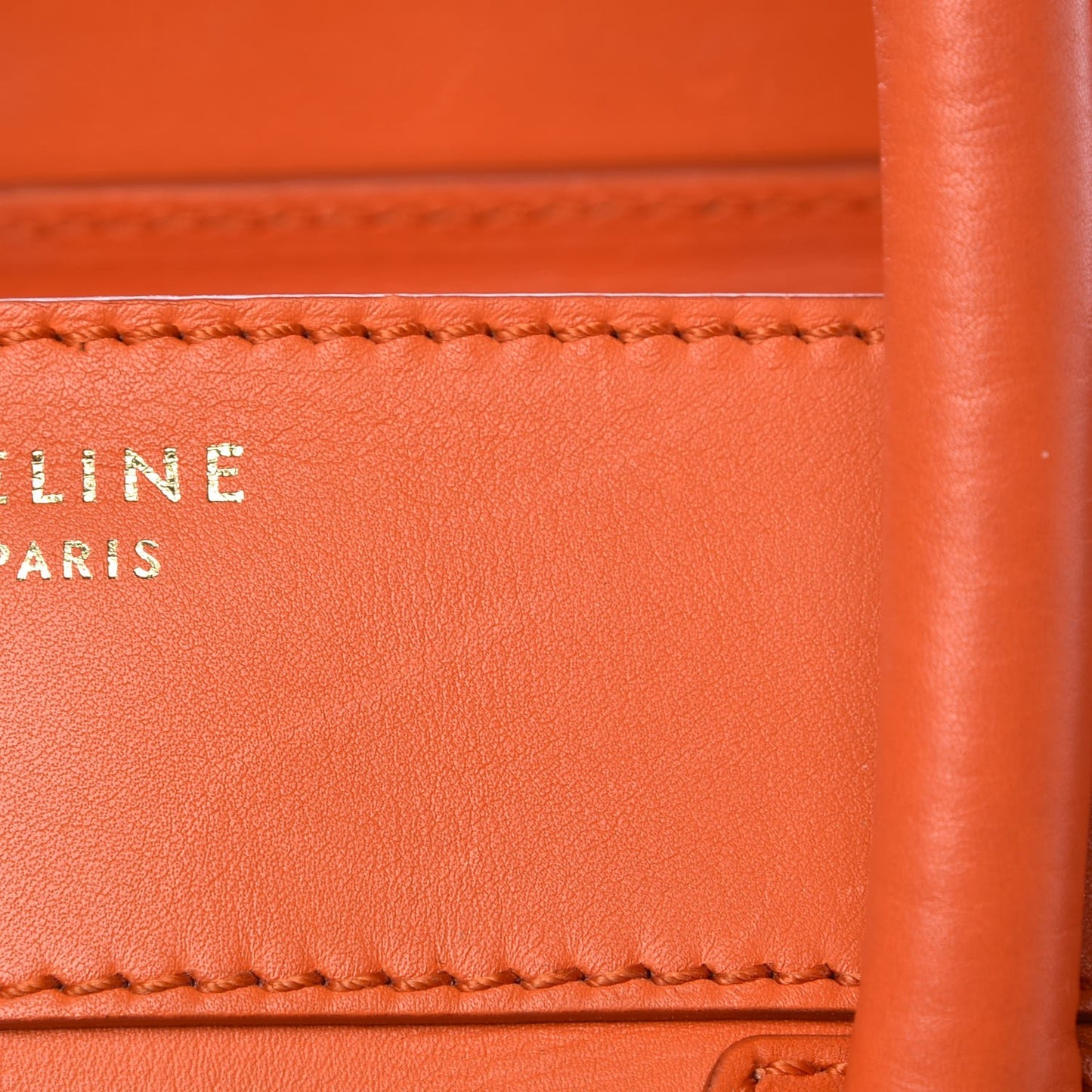 Smooth Calfskin Mini Luggage Bright Orange