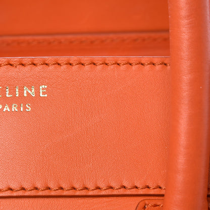 Celine Smooth Calfskin Mini Luggage Bright Orange 9 of 9