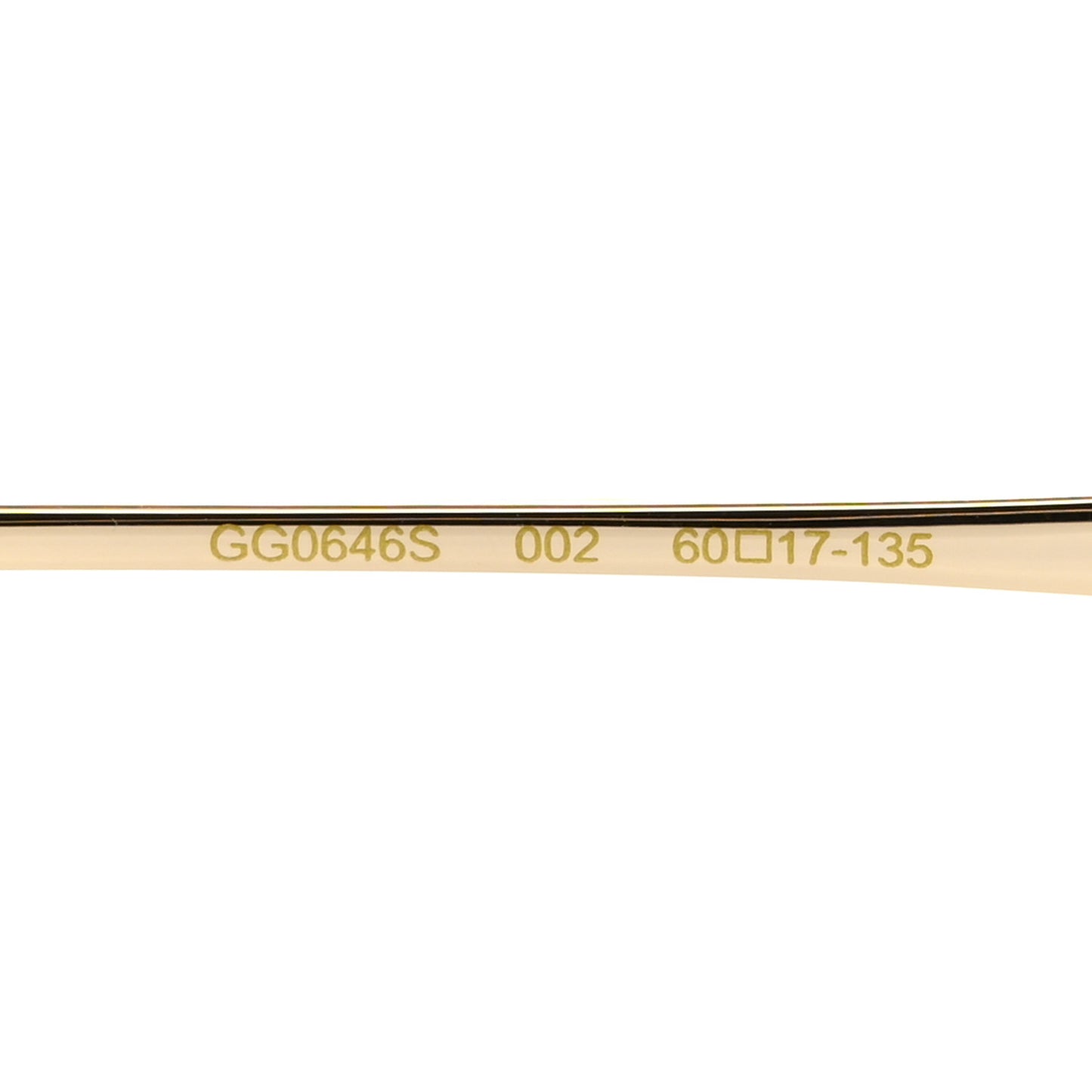 Metal Oversized Sunglasses GG0646S Gold Brown