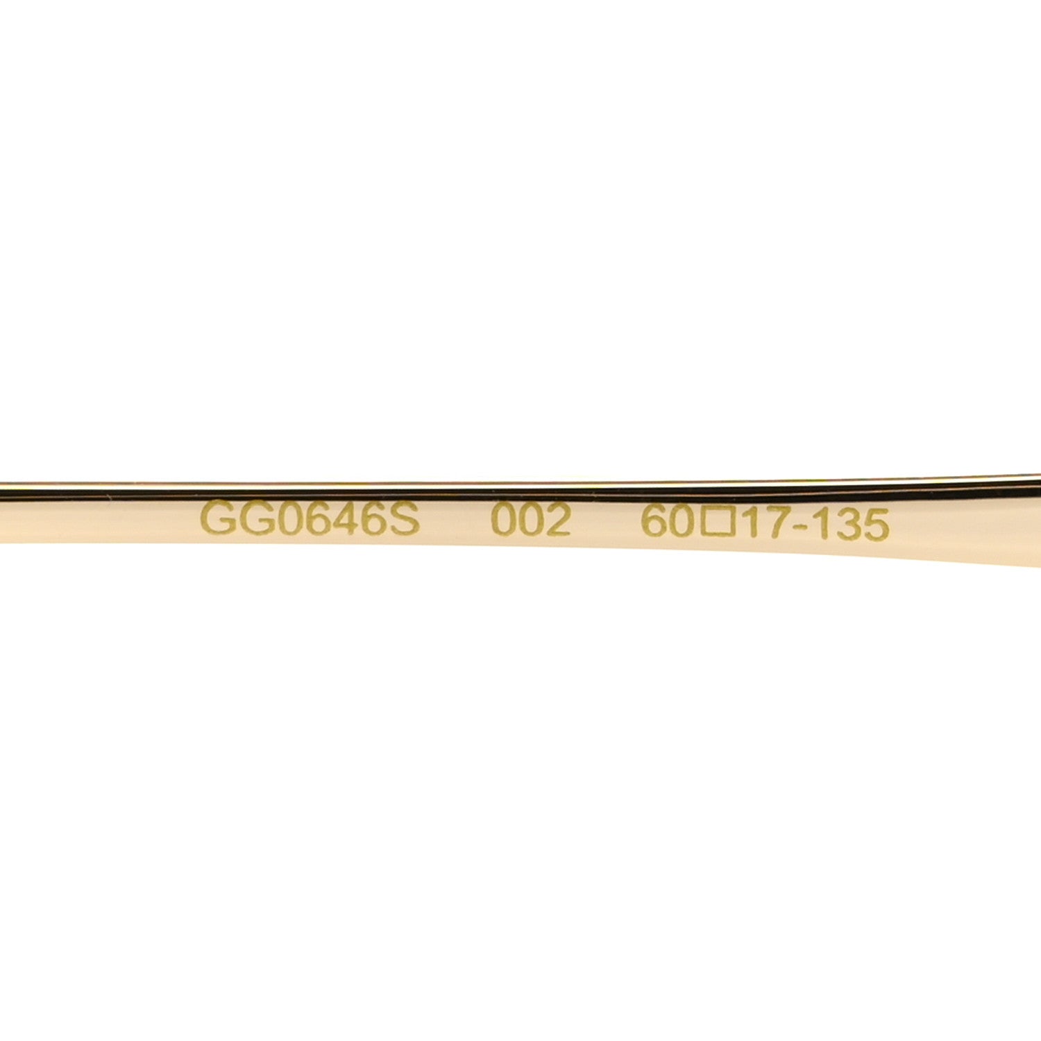 Gucci Metal Oversized Sunglasses GG0646S Gold Brown 5 of 8