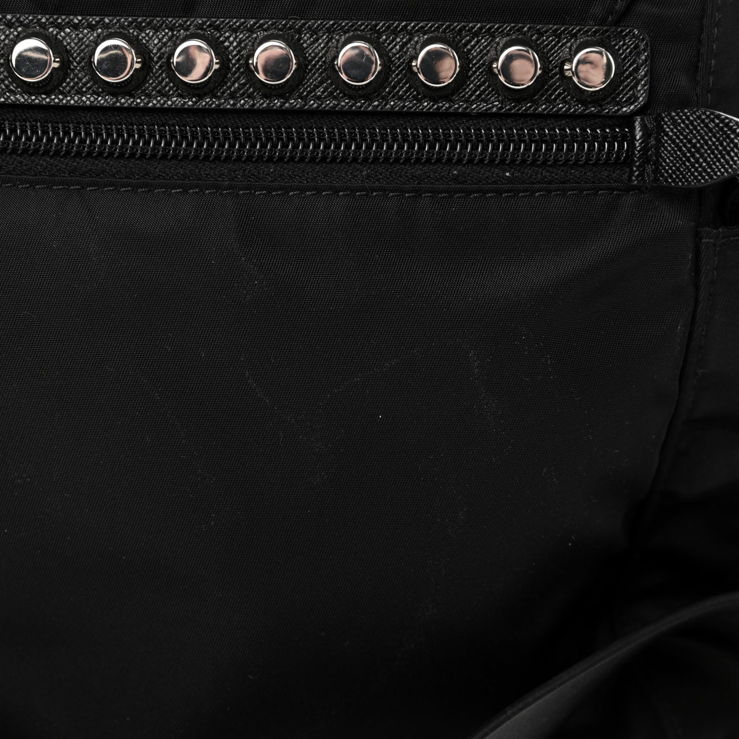 Nylon New Vela Studded Messenger Black