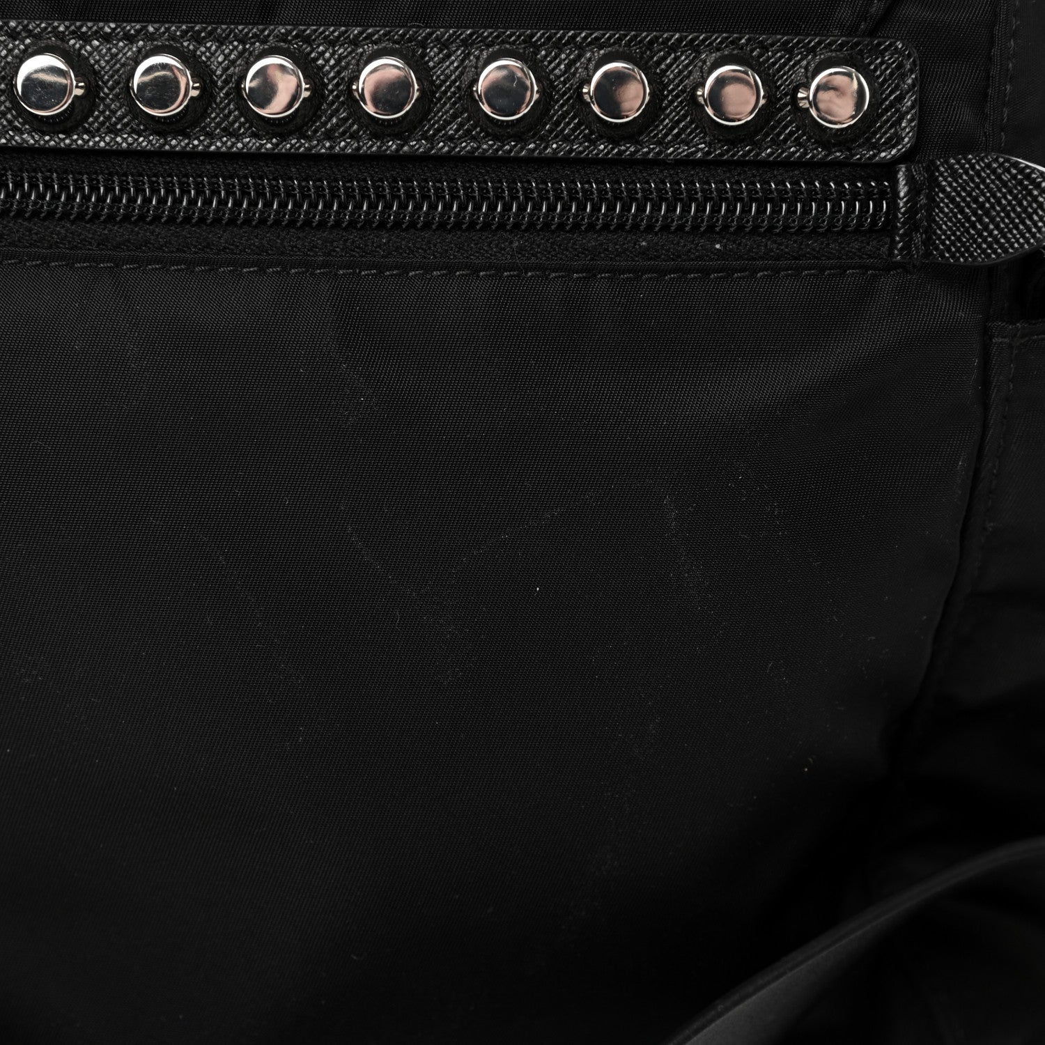 Prada Nylon New Vela Studded Messenger Black 13 of 13