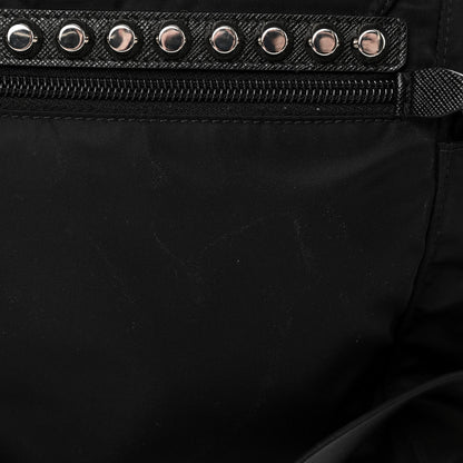 Prada Nylon New Vela Studded Messenger Black 13 of 13