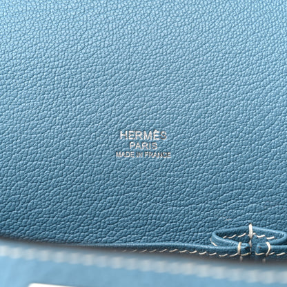 Hermes Taurillon Clemence Jypsiere 31 Blue Jean 5 of 11