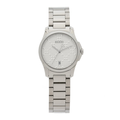 Gucci Stainless Steel 27mm G-Timeless Diamante Quartz Watch 1 of 5
