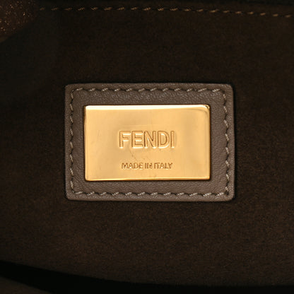 Fendi Vitello Seta Plexiglass Tortoise Medium Peekaboo Iconic Satchel Tortora 7 of 12