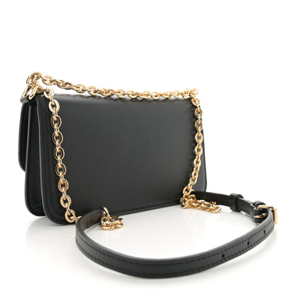 Louis Vuitton Calfskin LV Bloom Wallet On Chain Black 3 of 11