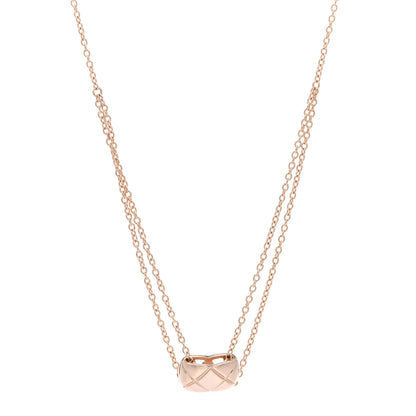 Chanel 18K Beige Gold Coco Crush Pendant Necklace 1 of 4