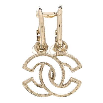 Chanel CC Dangle Clip On Earring Gold 1 of 4